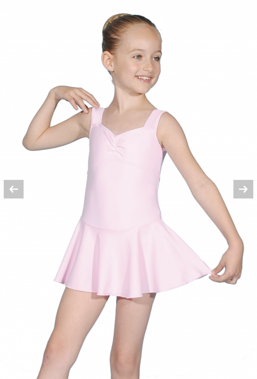 BBO Dance Approved Pink Skirted Leotard Nursery to Primary Ballet